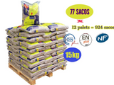 Pellets asturias – 12 Palets de 924 Sacos de 15kg