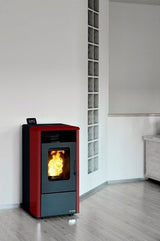 Estufa Pellets Tmc 810 Elegance 8.10 Kw Blanco